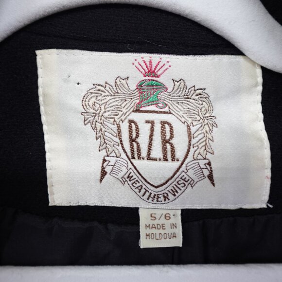 RZR Weather Wise Blazer Womens 5/6 Small 100% Wool Black Jacket Gold Demure - Picture 3 of 15